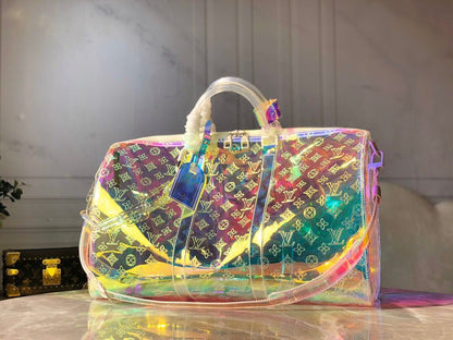 SAC DE VOYAGE LOUIS VUITTON MONOGRAM 50 PRISM HOLOGRAPHIQUE