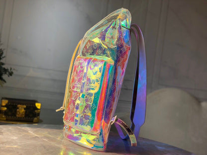 Sac à dos holographique Louis Vuitton Monogram GM Prism 
