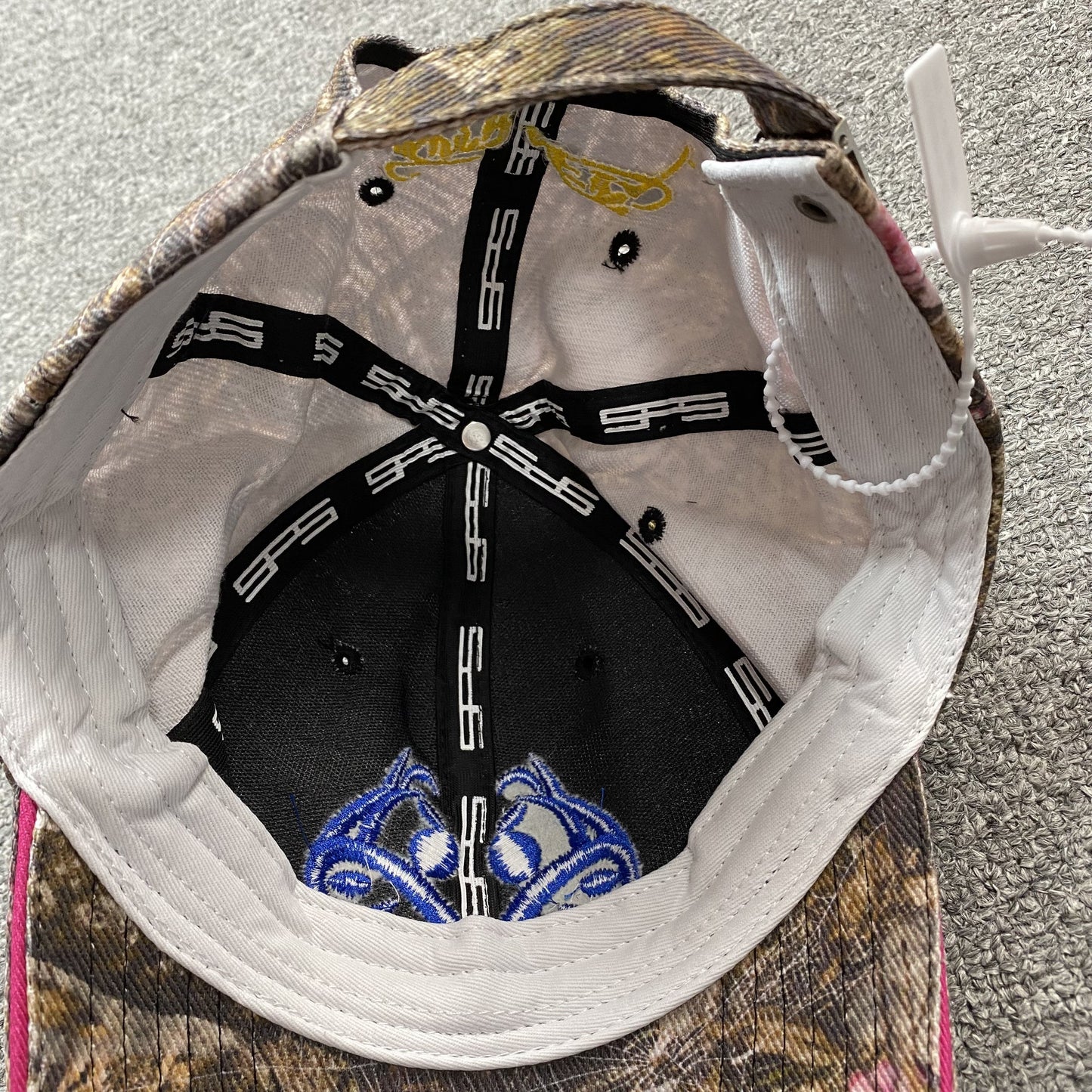 Casquette SP5DER logo bleu camouflage Real Tree