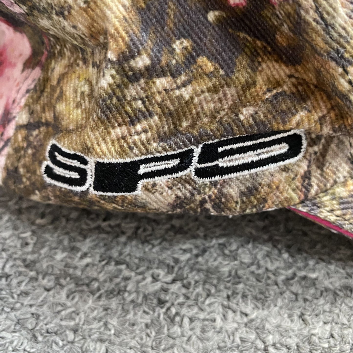 Casquette SP5DER logo bleu camouflage Real Tree