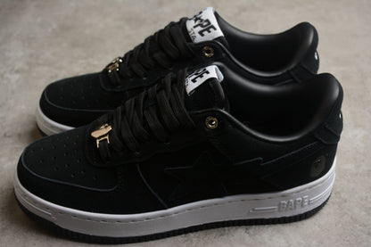 Baskets basses BAPE STA en daim noir