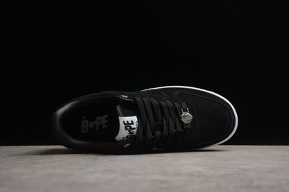 Baskets basses BAPE STA en daim noir