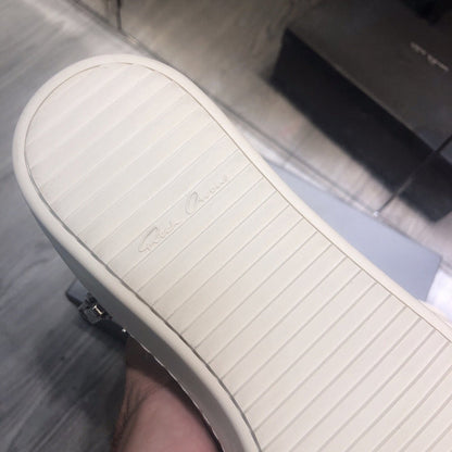 Baskets montantes en cuir métallisé