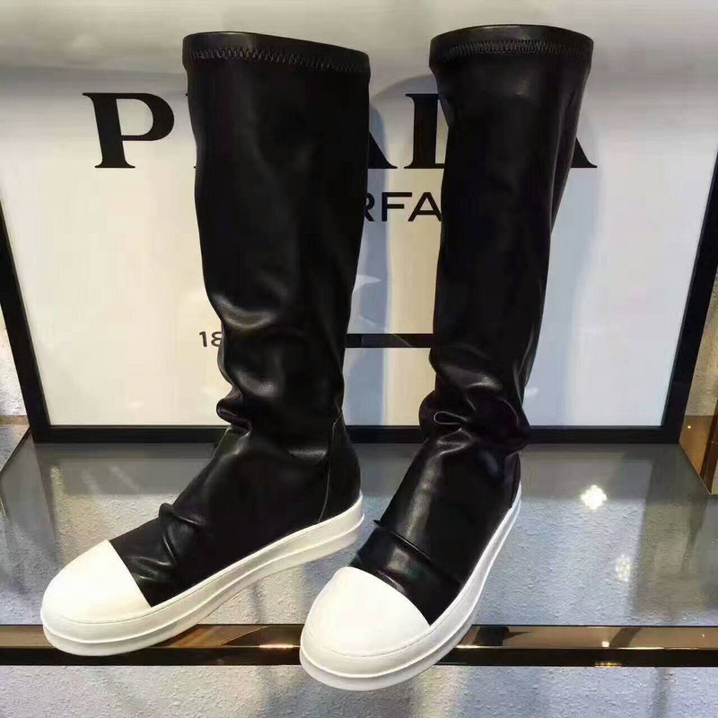 Baskets en cuir montantes