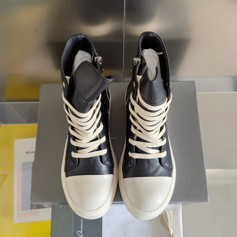 Baskets montantes noires Rick Owens