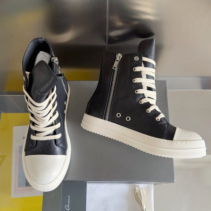 Baskets montantes noires Rick Owens