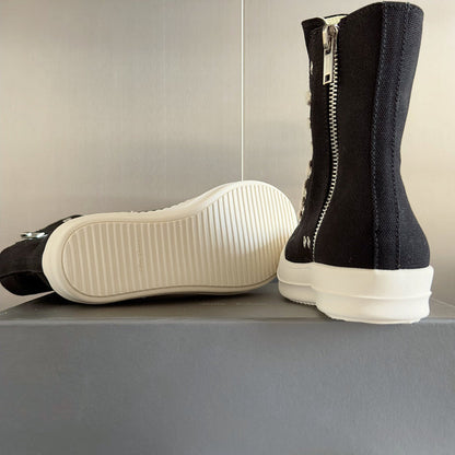 Baskets montantes noires Rick Owens