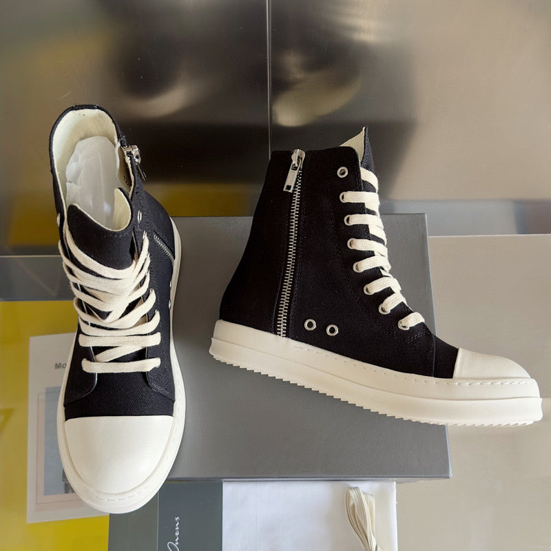 Baskets montantes noires Rick Owens