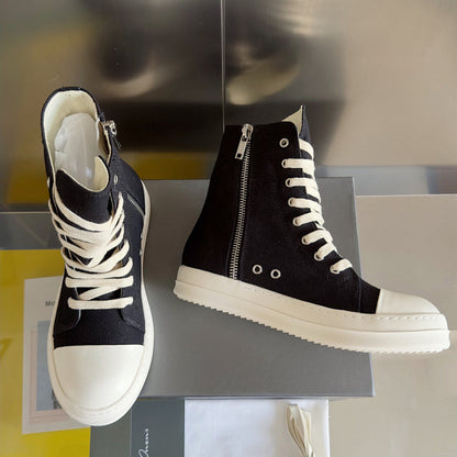 Baskets montantes noires Rick Owens