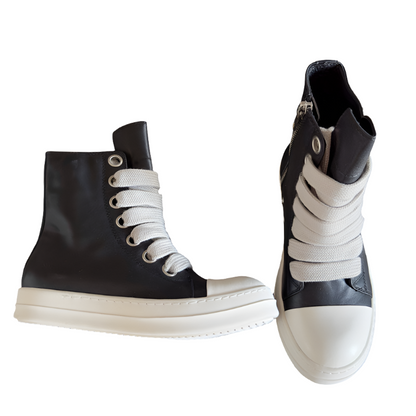 Baskets montantes noires Rick Owens