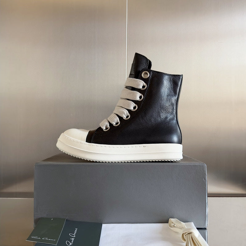 Baskets montantes noires Rick Owens