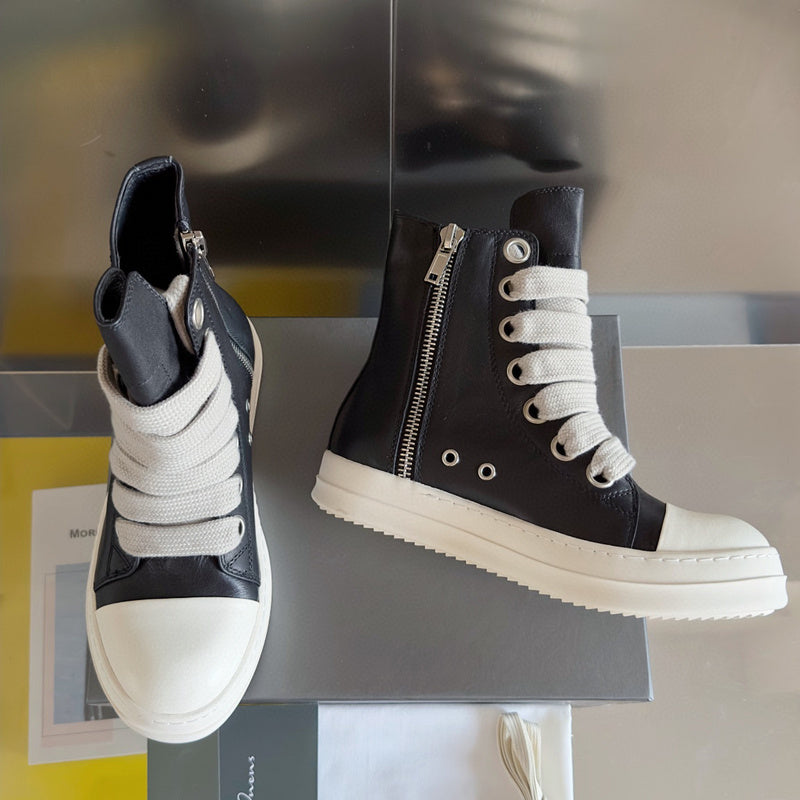 Baskets montantes noires Rick Owens