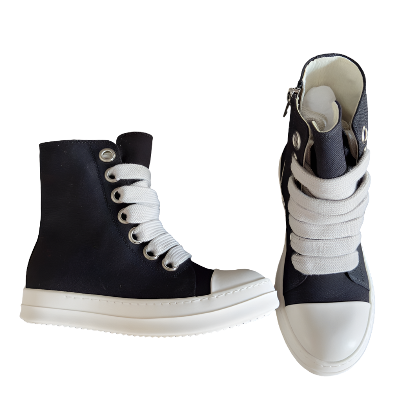 Baskets montantes noires Rick Owens