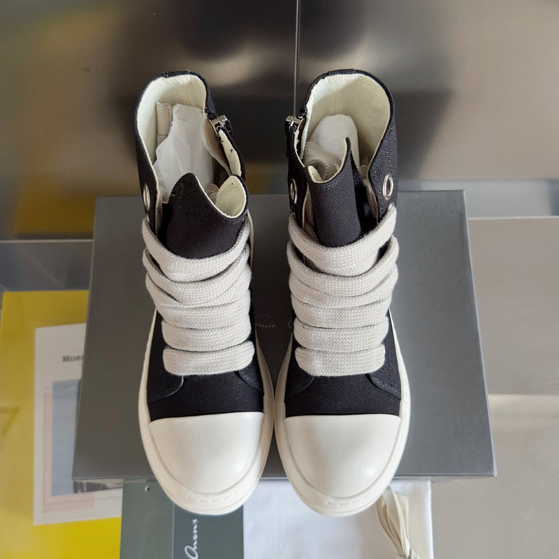 Baskets montantes noires Rick Owens