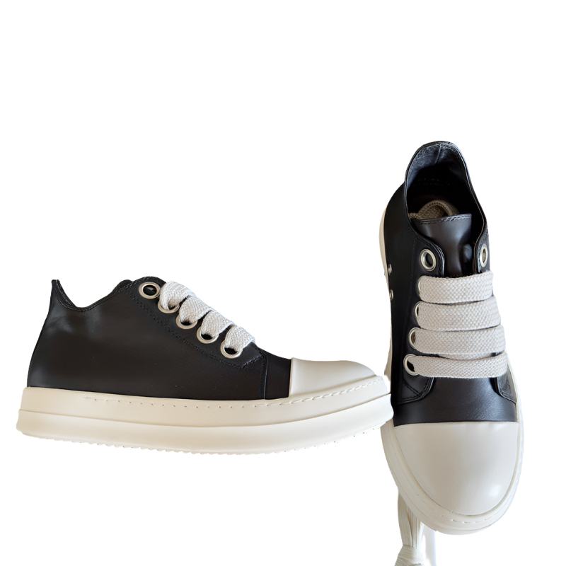 Baskets basses noires Rick Owens