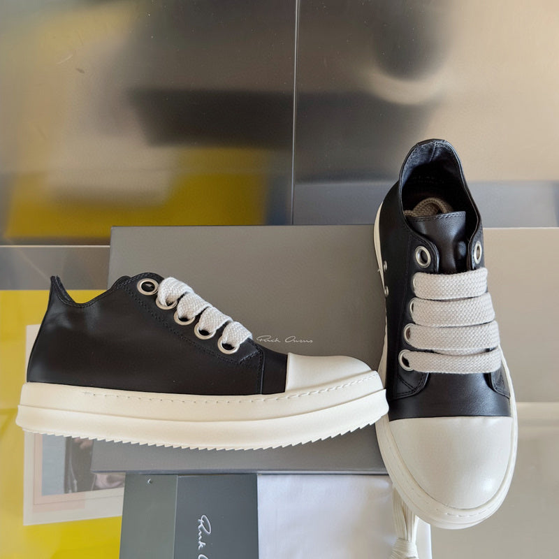 Baskets basses noires Rick Owens