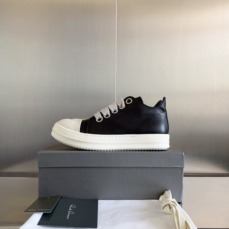Baskets basses noires Rick Owens