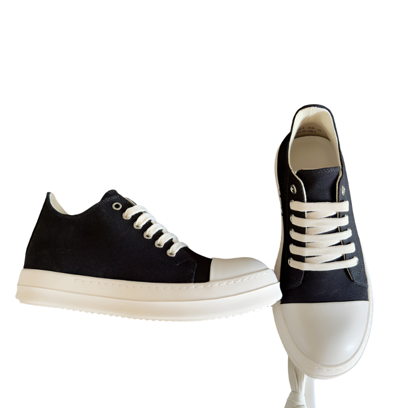 Baskets basses noires Rick Owens