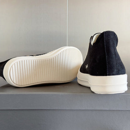 Baskets basses noires Rick Owens