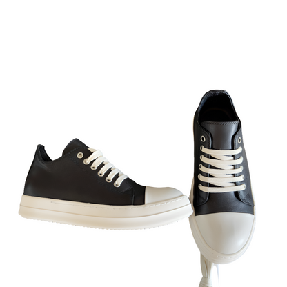 Baskets basses noires Rick Owens