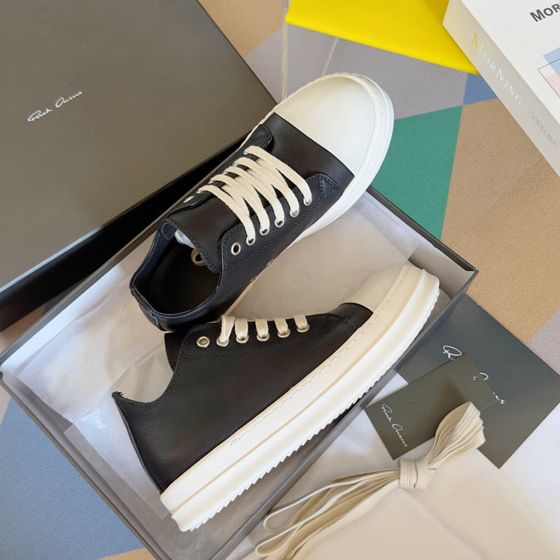 Baskets basses noires Rick Owens