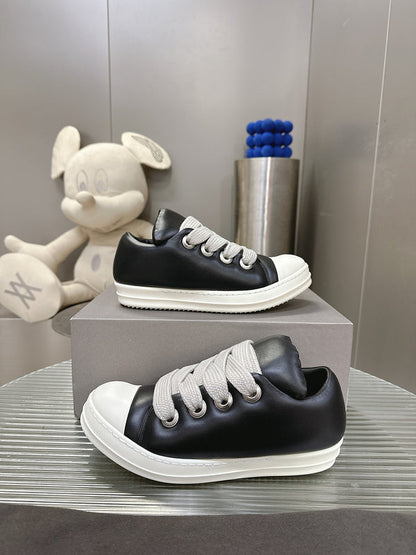 Baskets basses noires Rick Owens