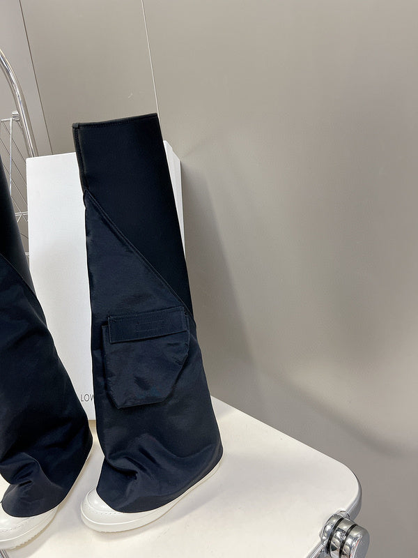 Bottes hautes noires Rick Owens
