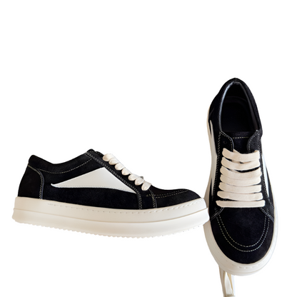 Baskets basses en daim noir Rick Owens