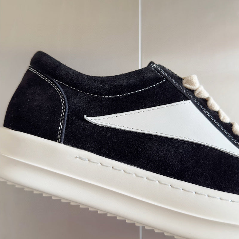 Baskets basses en daim noir Rick Owens