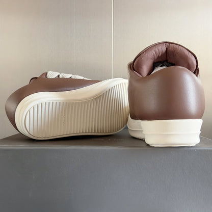 Baskets basses marron Rick Owens