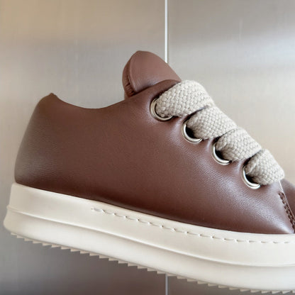 Baskets basses marron Rick Owens