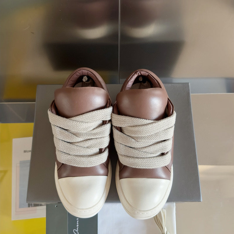 Baskets basses marron Rick Owens