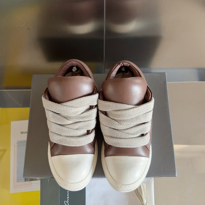 Baskets basses marron Rick Owens