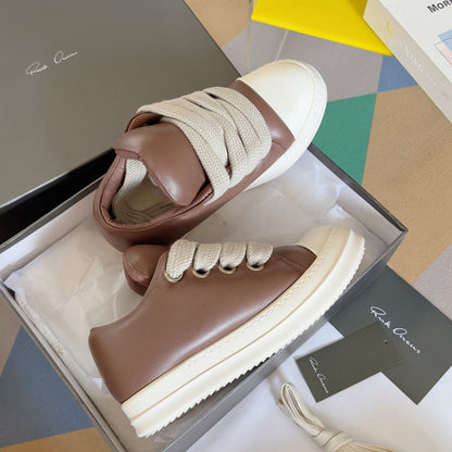 Baskets basses marron Rick Owens