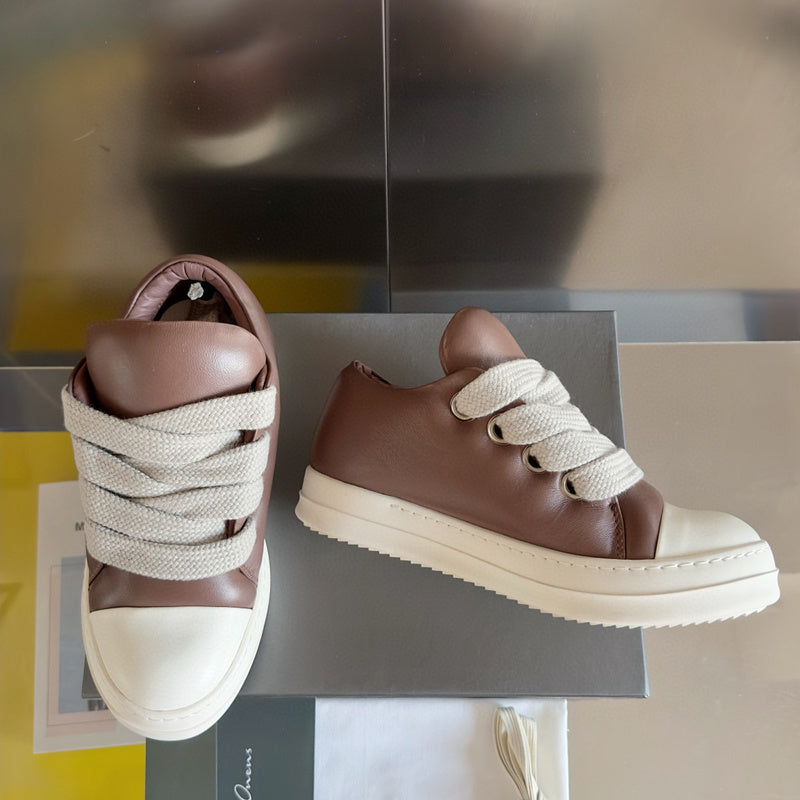 Baskets basses marron Rick Owens