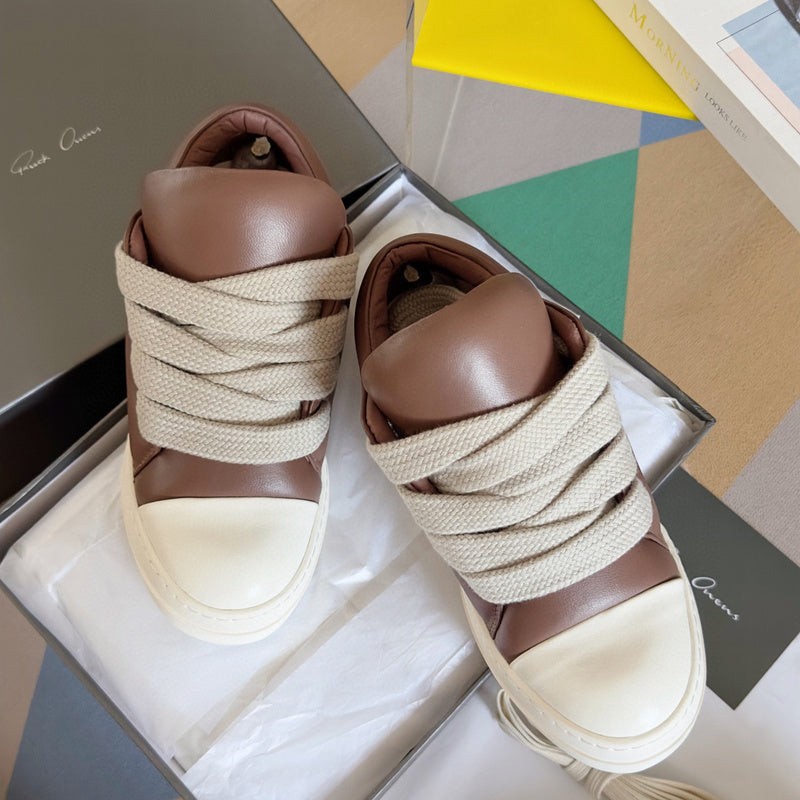 Baskets basses marron Rick Owens