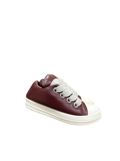 Baskets basses bordeaux Rick Owens