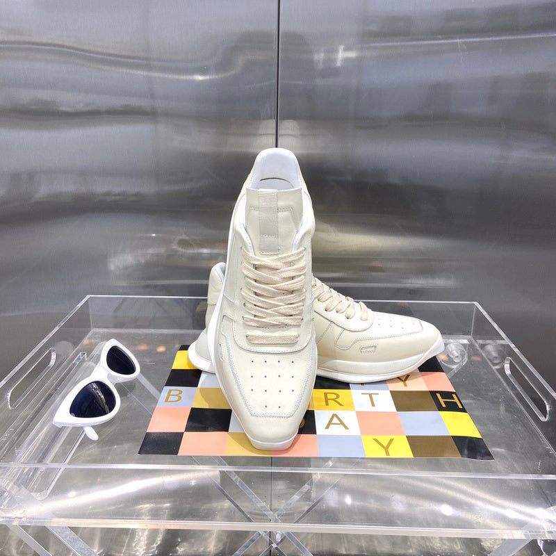 Baskets basses crème Rick Owens