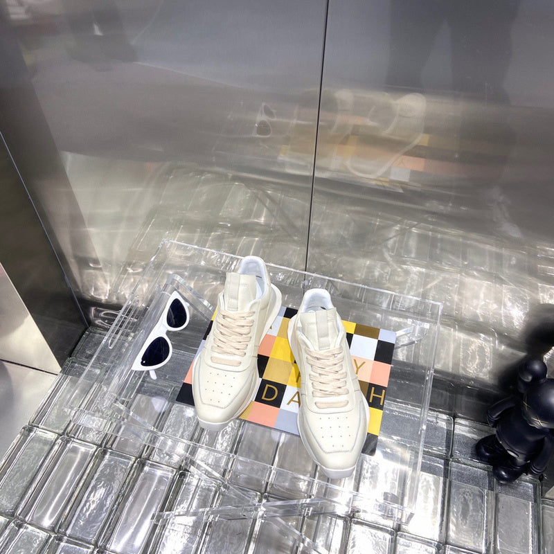 Baskets basses crème Rick Owens