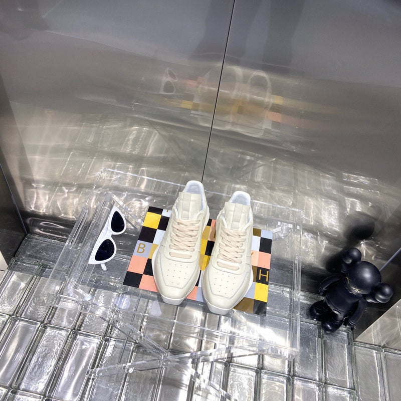 Baskets basses crème Rick Owens