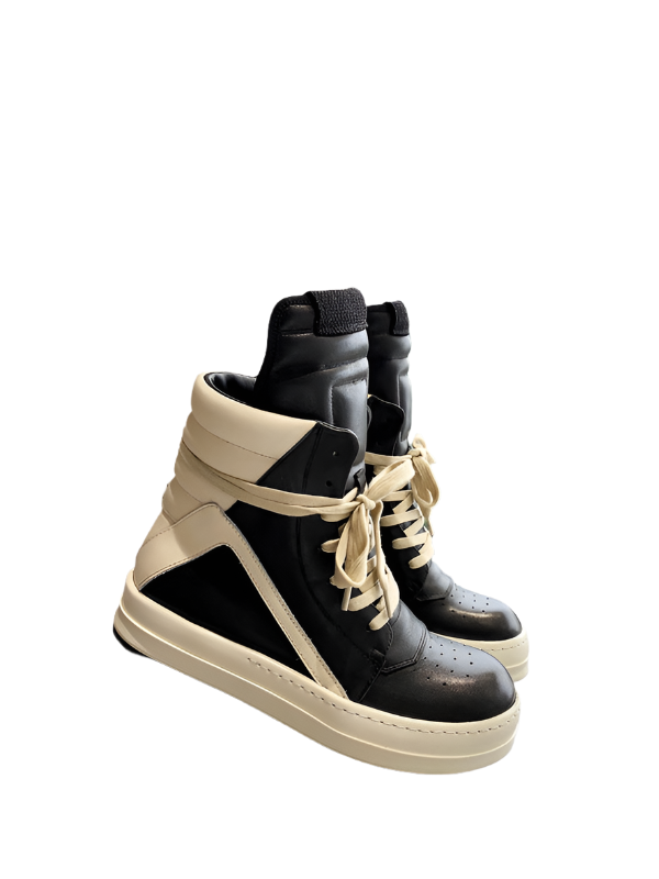 Baskets Rick Owens Geobasket - Noir et crème