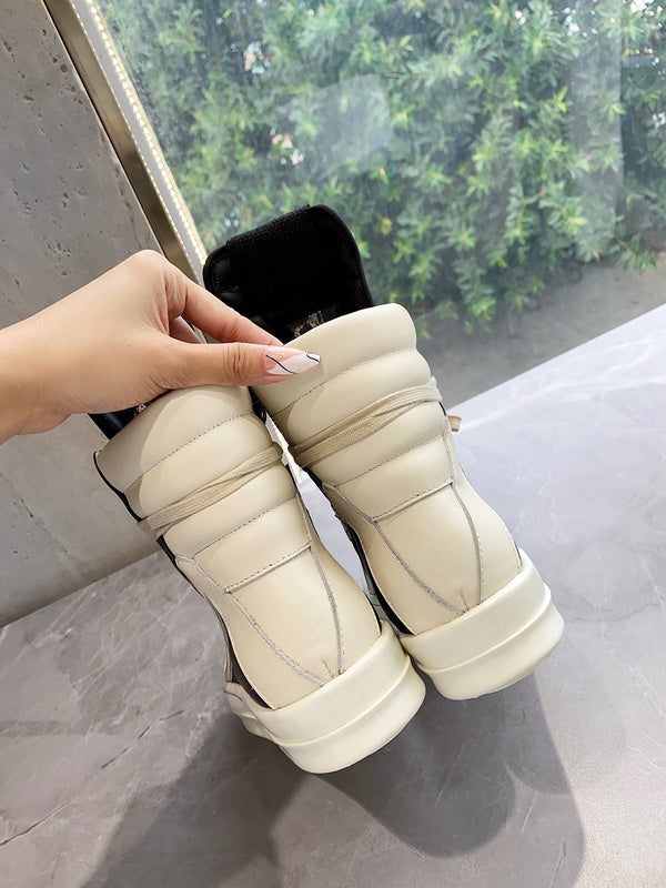 Baskets Rick Owens Geobasket - Noir et crème