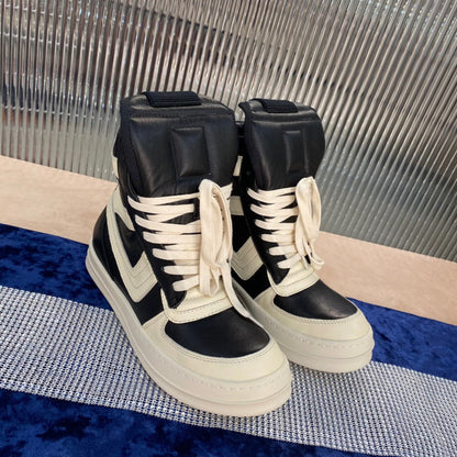 Baskets Rick Owens Geobasket - Noir et blanc