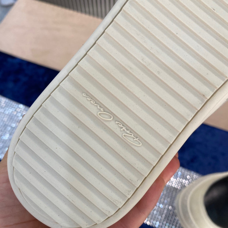 Baskets Rick Owens Geobasket - Noir et blanc