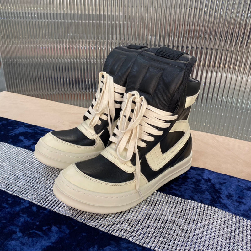 Baskets Rick Owens Geobasket - Noir et blanc