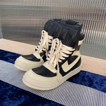 Baskets Rick Owens Geobasket - Noir et blanc