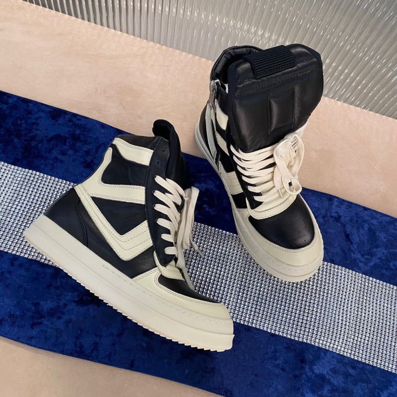 Baskets Rick Owens Geobasket - Noir et blanc