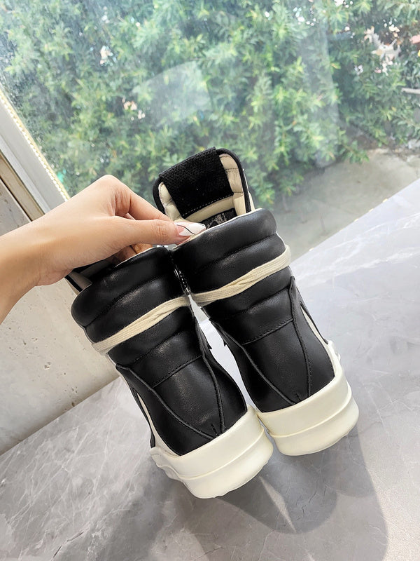 Baskets Rick Owens Geobasket - Crème et Noir