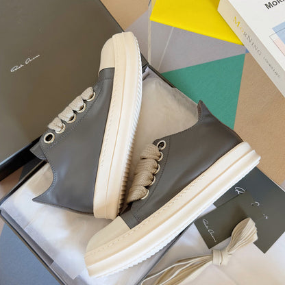 Baskets basses grises Rick Owens