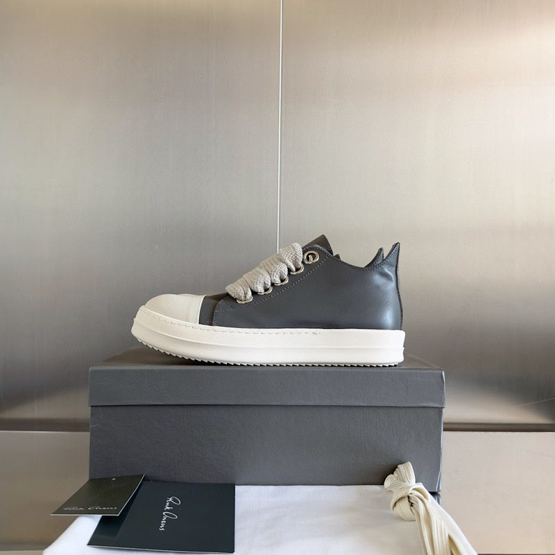 Baskets basses grises Rick Owens